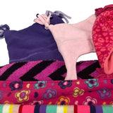 9+ Girls Winter Scarves Hats Fingerless Gloves Hello Kitty Pink Purple Lot