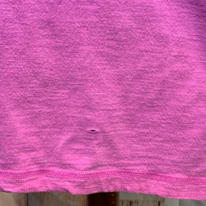 Handmade Upcycled Large Red Poppy Short Sleeve Cotton Blend Activewear Tee