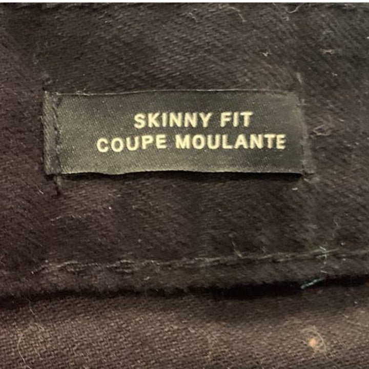 H&amp;M Size 34 Womens Skinny Fit Stretch Cotton Blend Basic Black Jeans Pants