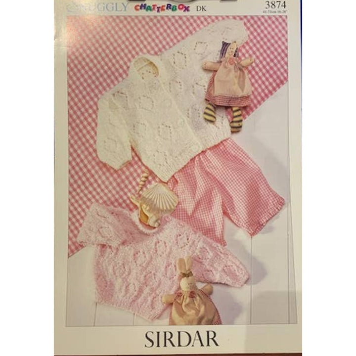 New Sirdar 3874 Snuggly Chatterbox Child Cardigan Sweater Knitting Pattern