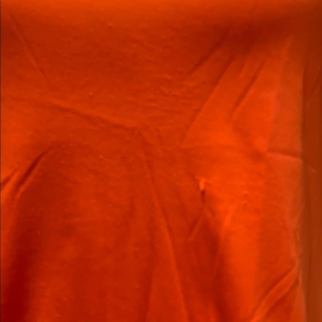 White Stag XL 2 Piece Orange Tank Top Layer w Lacy Overlay Button Down Blouse