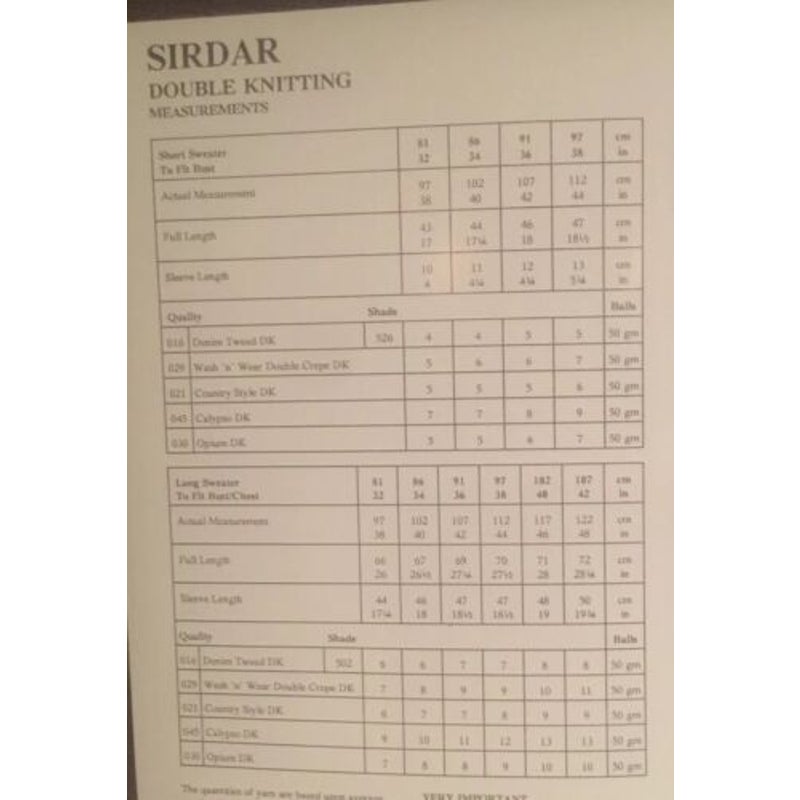 New Sirdar 5480 Denim Tweed Double Knitting Mens Womens Pullover Sweater Pattern