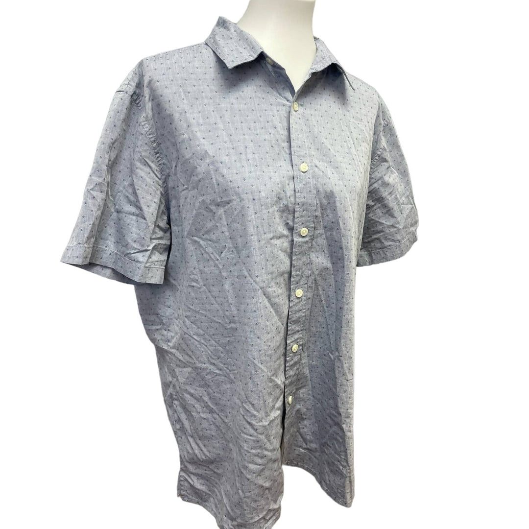 Goodfellow &amp; Co Mens Large 100% Cotton Short Sleeve Button Down Casual Shirt