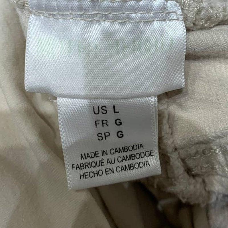 Motherhood Maternity Large Secret Fit Belly Stretch Panel Tan Corduroy Pants