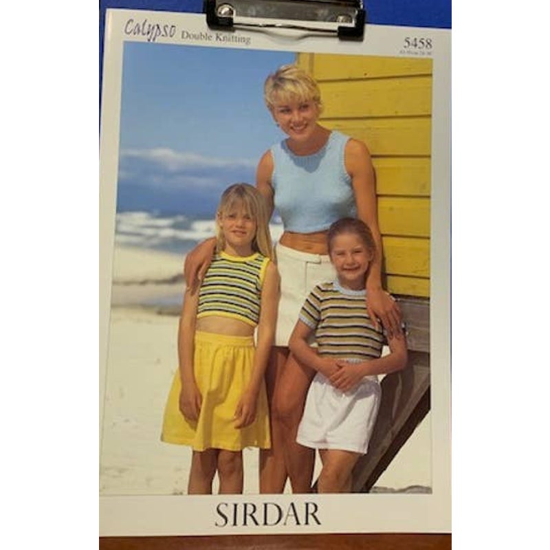 New Sirdar 5458 Calypso Family Sweater Double Knitting Pattern
