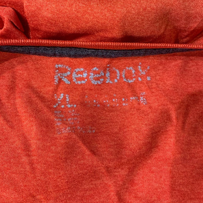 Reebok Mens XL Short Sleeve 100% Polyester Crew Neck Athletic Tee Shirt