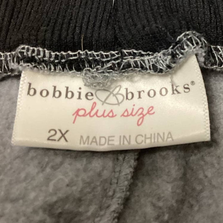 Bobbie Brooks Plus Size 2X Love Love Love Drawstring Elastic Waist Sweatpants