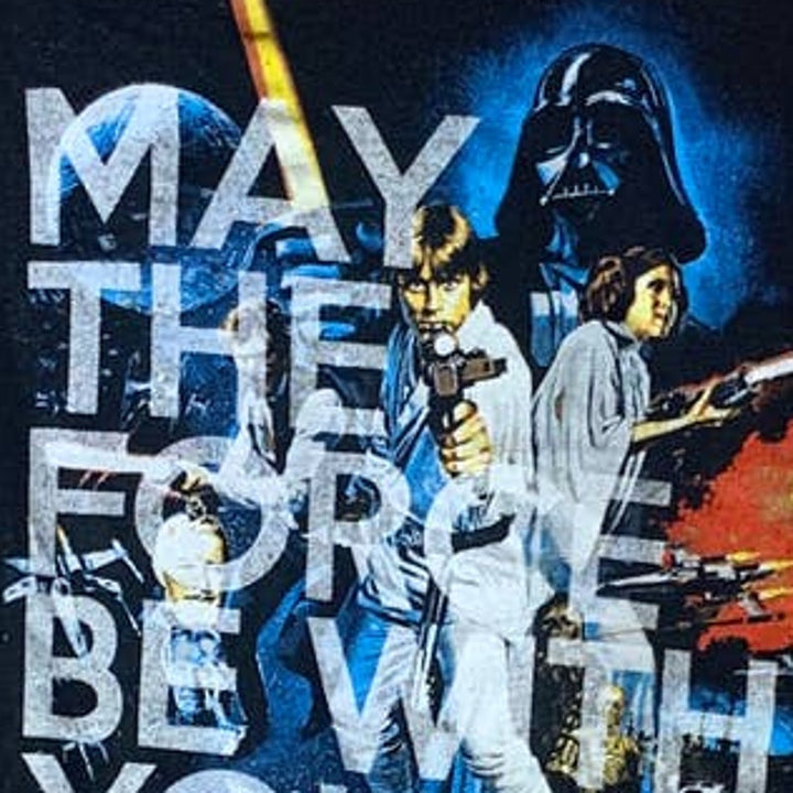 Fifth Sun Star Wars Medium May the Force Be With You Luke Leia Han Vader Tee