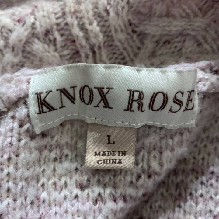 Knox Rose Womens Large Open Flowy Cardigan Warm Polyblend Long Sleeve Sweater