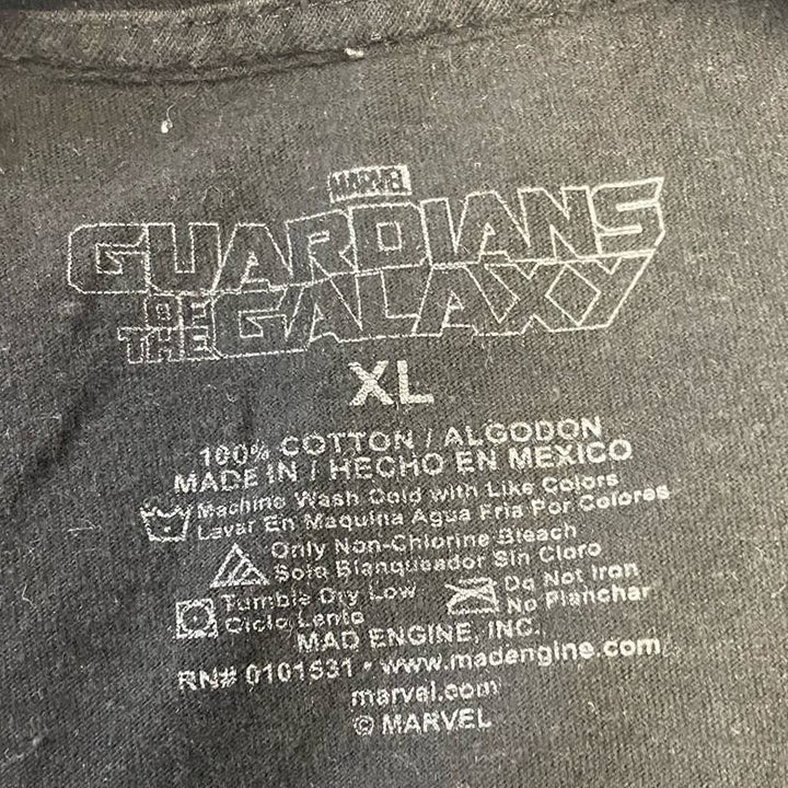 Marvel Guardians of the Galaxy Mens XL Short Sleeve 100% Cotton Crew Neck Tee