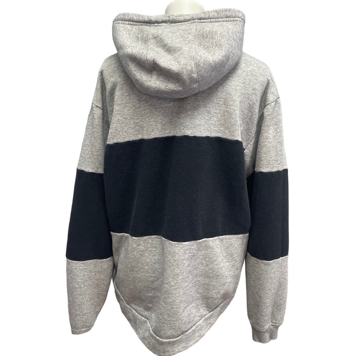Adidas Mens Large Long Sleeve Striped PolyCotton Pulllover Sweatshirt Hoodie