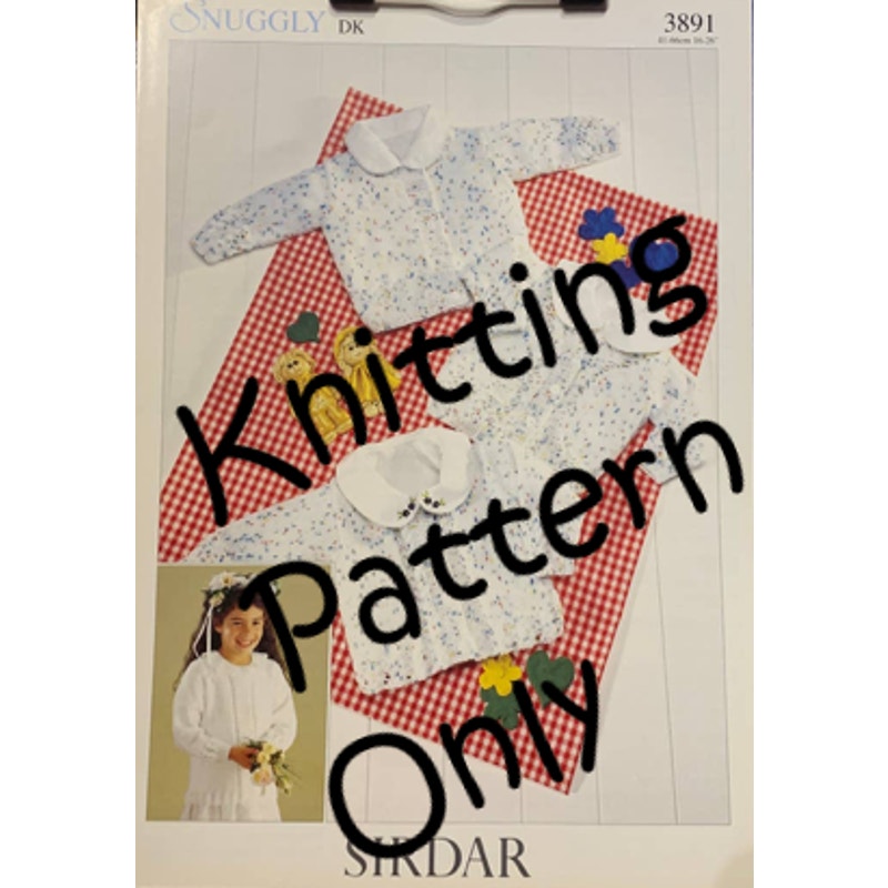 New Sirdar 3891 Snuggly Child Cardigan and Pullover Sweater Knitting Pattern