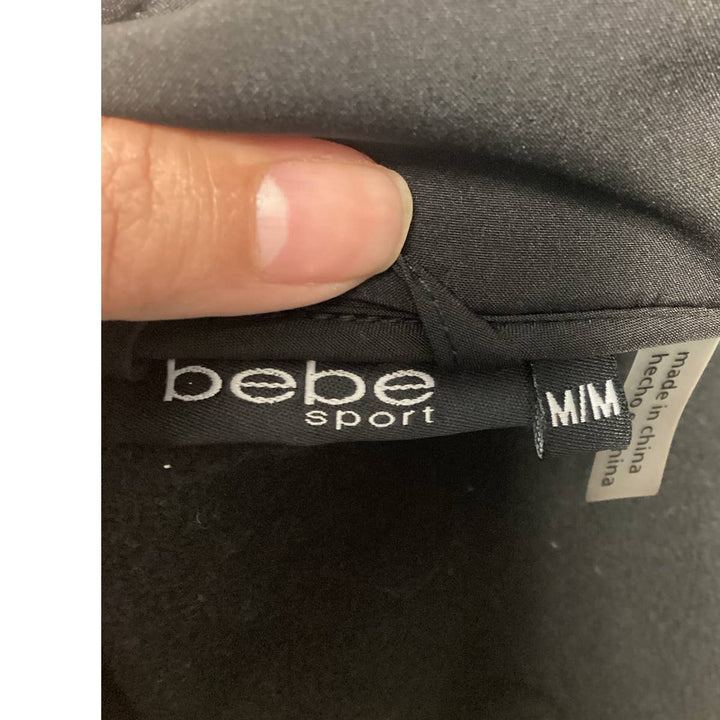 Bebe Sport Medium Polyester Blend Full Zip Sports Athletic Jacket w Pockets