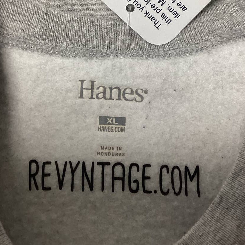 Hand Printed Upcycled Youth XL Upcycled Boston Terrier Dog Crew Neck Sweatshirt