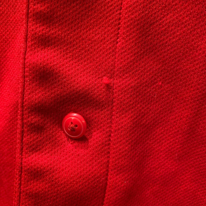 True Fan Mens Medium St Louis Cardinals Baseball button down jersey shirt