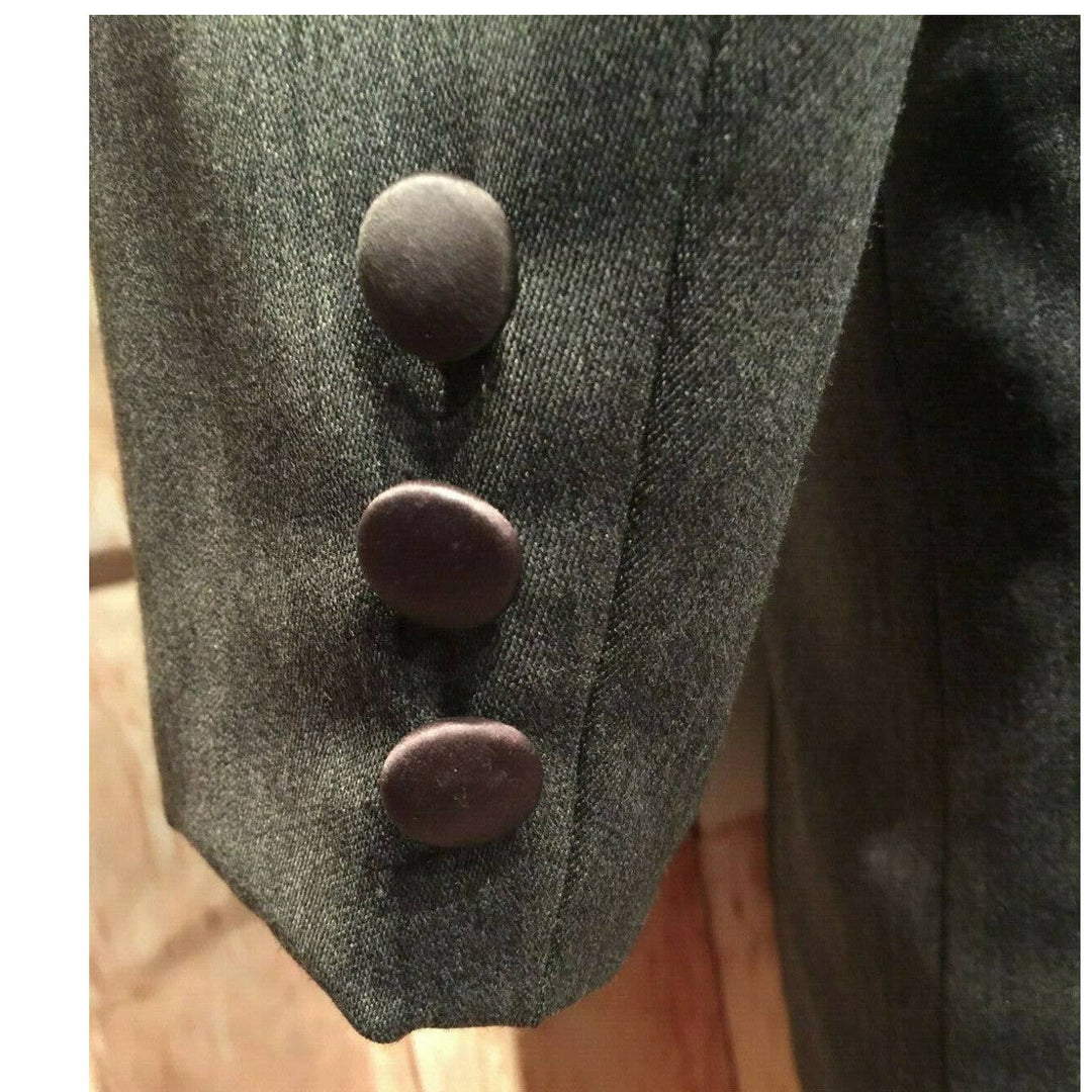 Chaps Ralph Lauren 41L Long GRAY Pointy Lapel Mens Tuxedo Jacket Prom Wedding