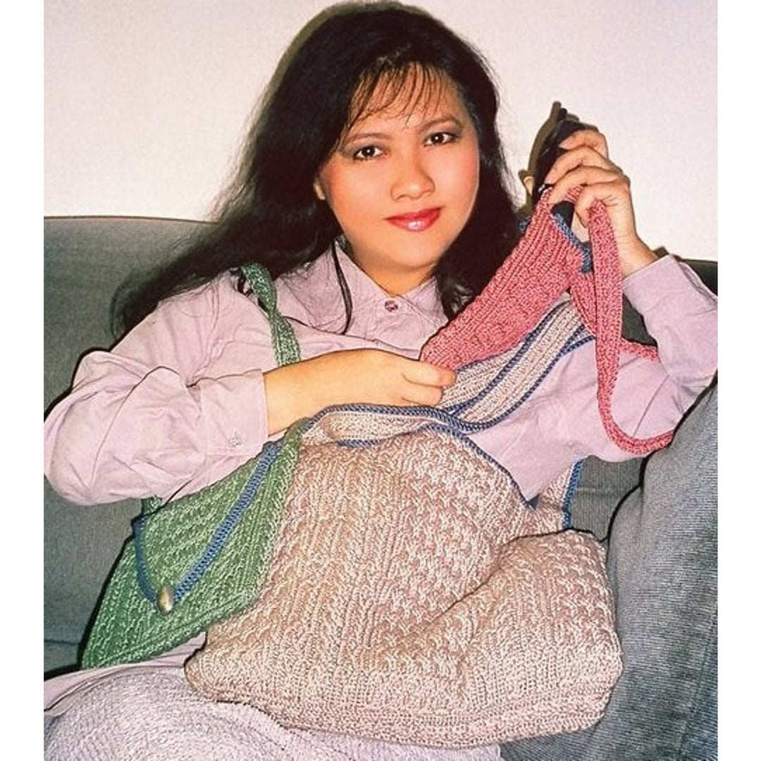 New Fiber Trends 107LCE A Trio of Knit Bags Lily Chin Knitting Pattern