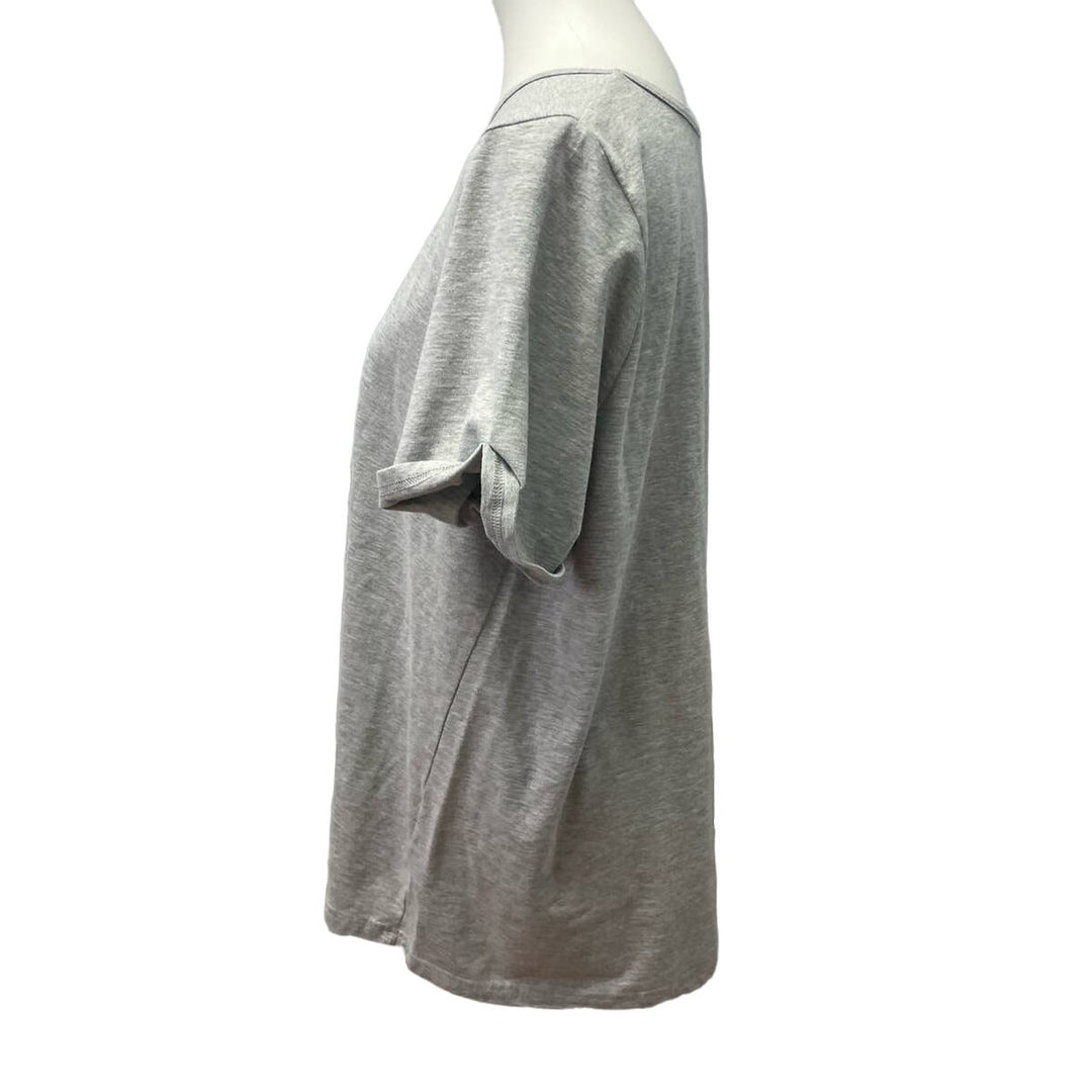 AVON Womens Size 1X My Boss Calls Me Mom Short Rolled Sleeve Crew Neck Tee