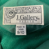 Vintage J Gallery Petites Size 9/10 Double Breasted Trench Coat Removeable Liner