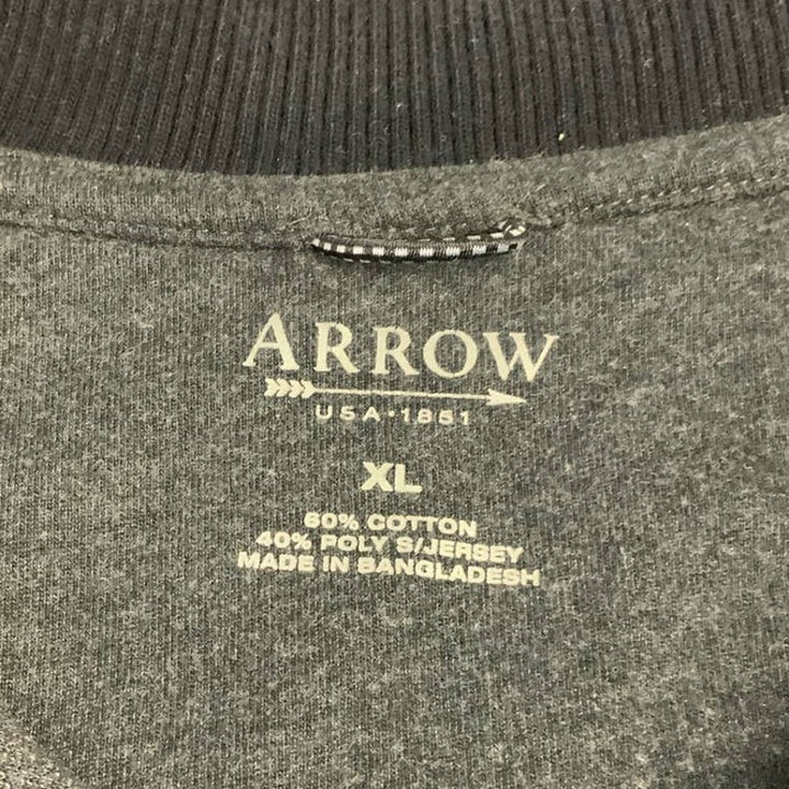 Arrow Mens XL Quarter Zip Long Sleeve Cotton Blend Pullover Knit Sweater