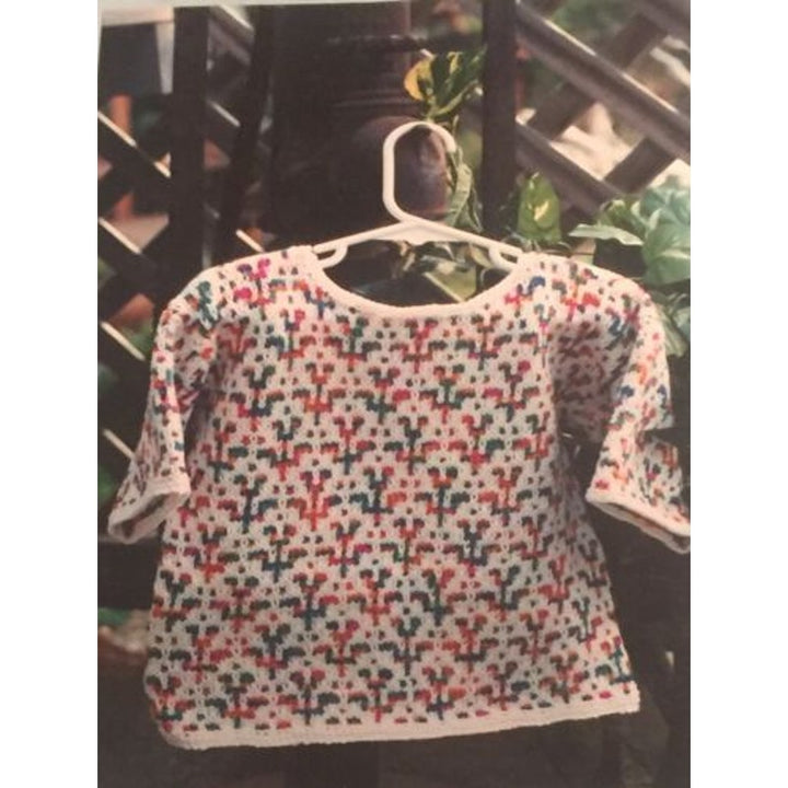 New Sarah James CH-517 Child Pullover Sweater Knitting Pattern