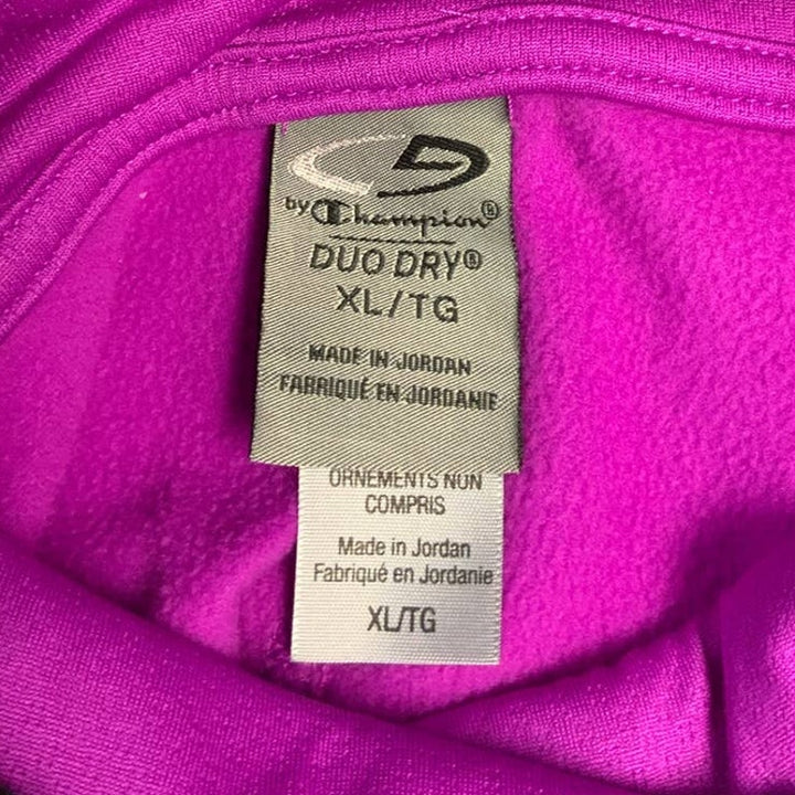 Duo Dry by Champion XL Fleece Turtleneck Polyester Activewear Pullover Jacket