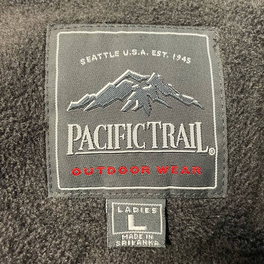 Pacific Trail Womens Large Outdoor Wear Polyester Blend Windbreaker Zipper Coat