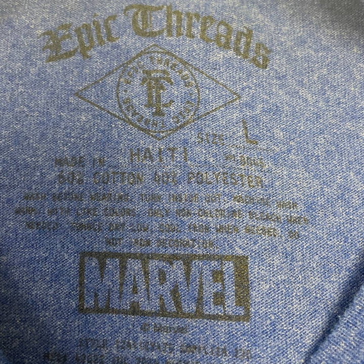 Epic Threads Marvel Mens Large Superhero Spiderman Hulk Captain America Tee