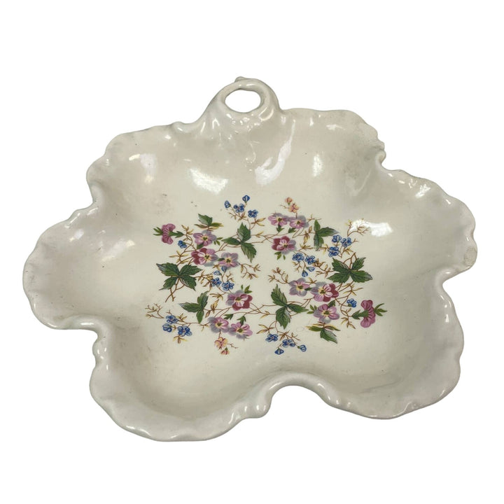 Vintage 1986 Handmade Ceramic Flower Shaped Wildflower Candy Dish Bowl For Sandy