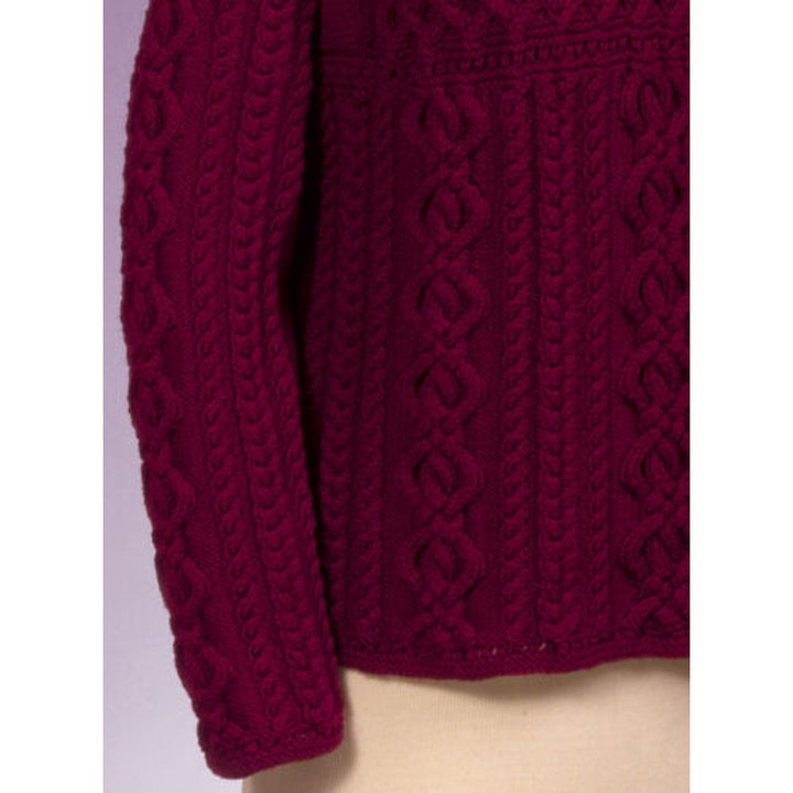 New Sue McCain Vermont Fiber Designs 130 Cable Lattice Pullover Knitting Pattern