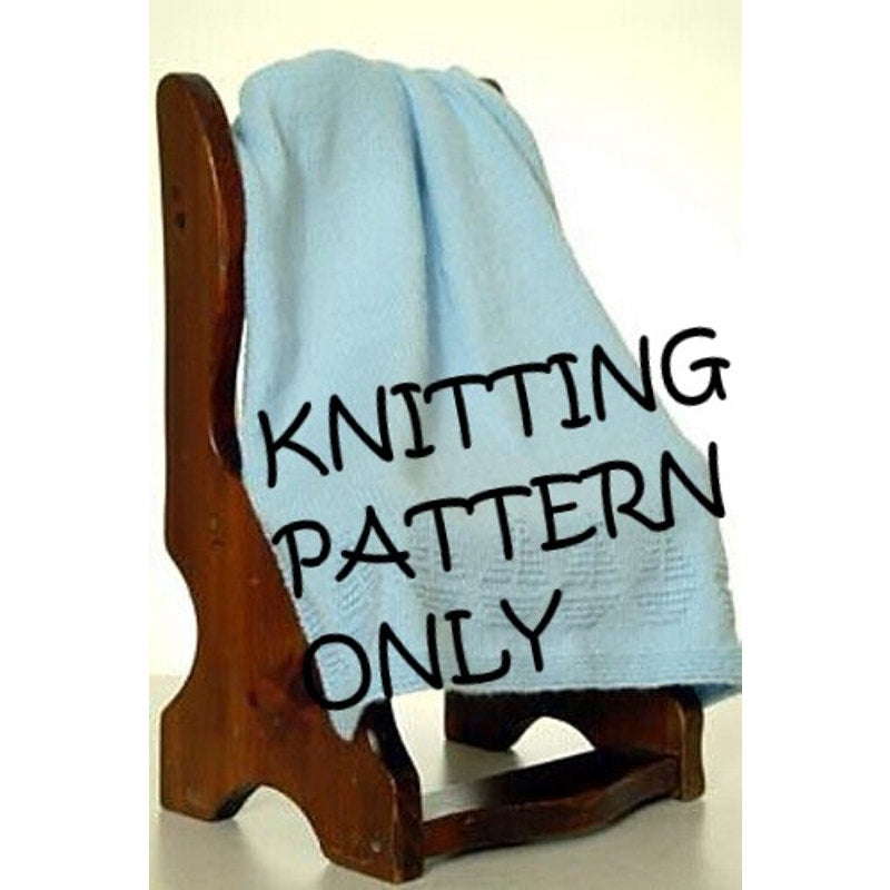 New Lainie Hering Plymouth P413 Sailboat Heart Carriage Blanket Knit Pattern