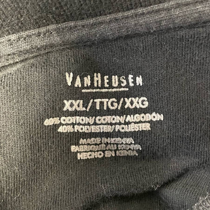 Van Heusen Mens XXL Long Sleeve 1/4 Zip Cotton Blend Pullover Sweatshirt