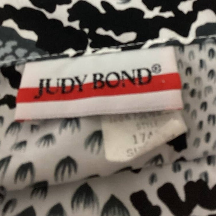 Vintage Judy Bond Size 18 Long Sleeve Snakeskin Print Flowy Polyester Blouse Top