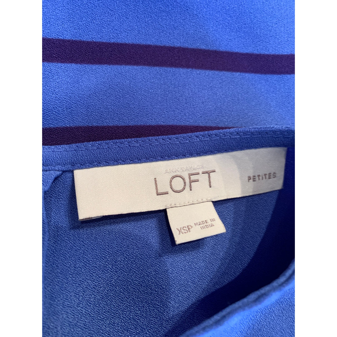 GAP Loft 2 XS Sleeveless Striped Geometric Pattern Summer Tank Tops Blouses