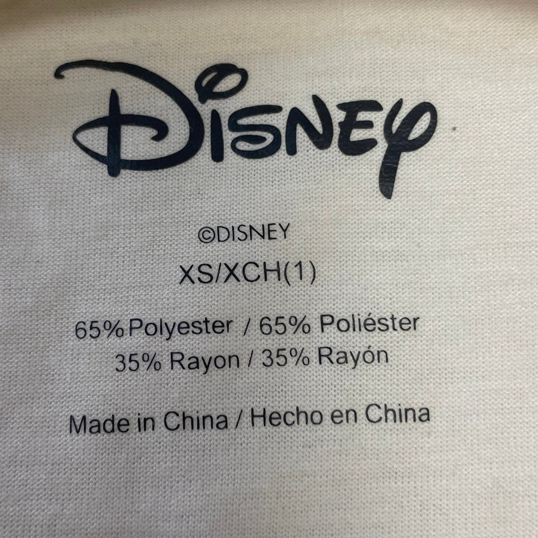 Disney Child XS Always Be Unique Stitch Short Sleeve Cotton Blend Tee Shirt