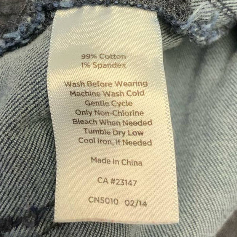 Talbots Womens Size 6 Heritage Stretch Cotton Blend Boot Cut Denim Blue Jeans